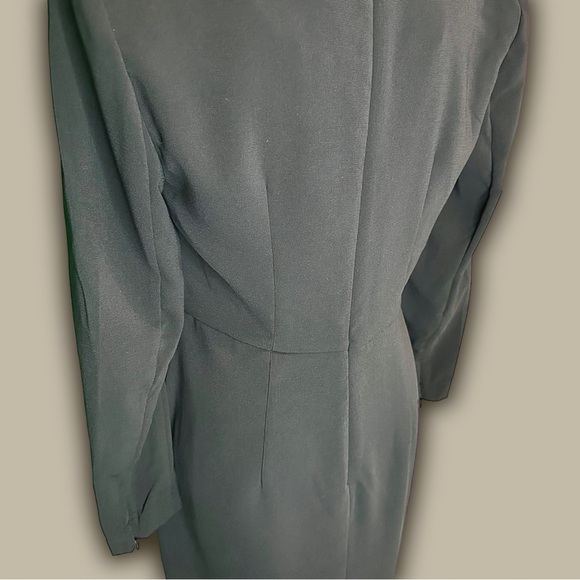 NWOT Sergio Hudson x Target Black ‘Strong Shoulder Midi Dress’ Size Small - Picture 14 of 16